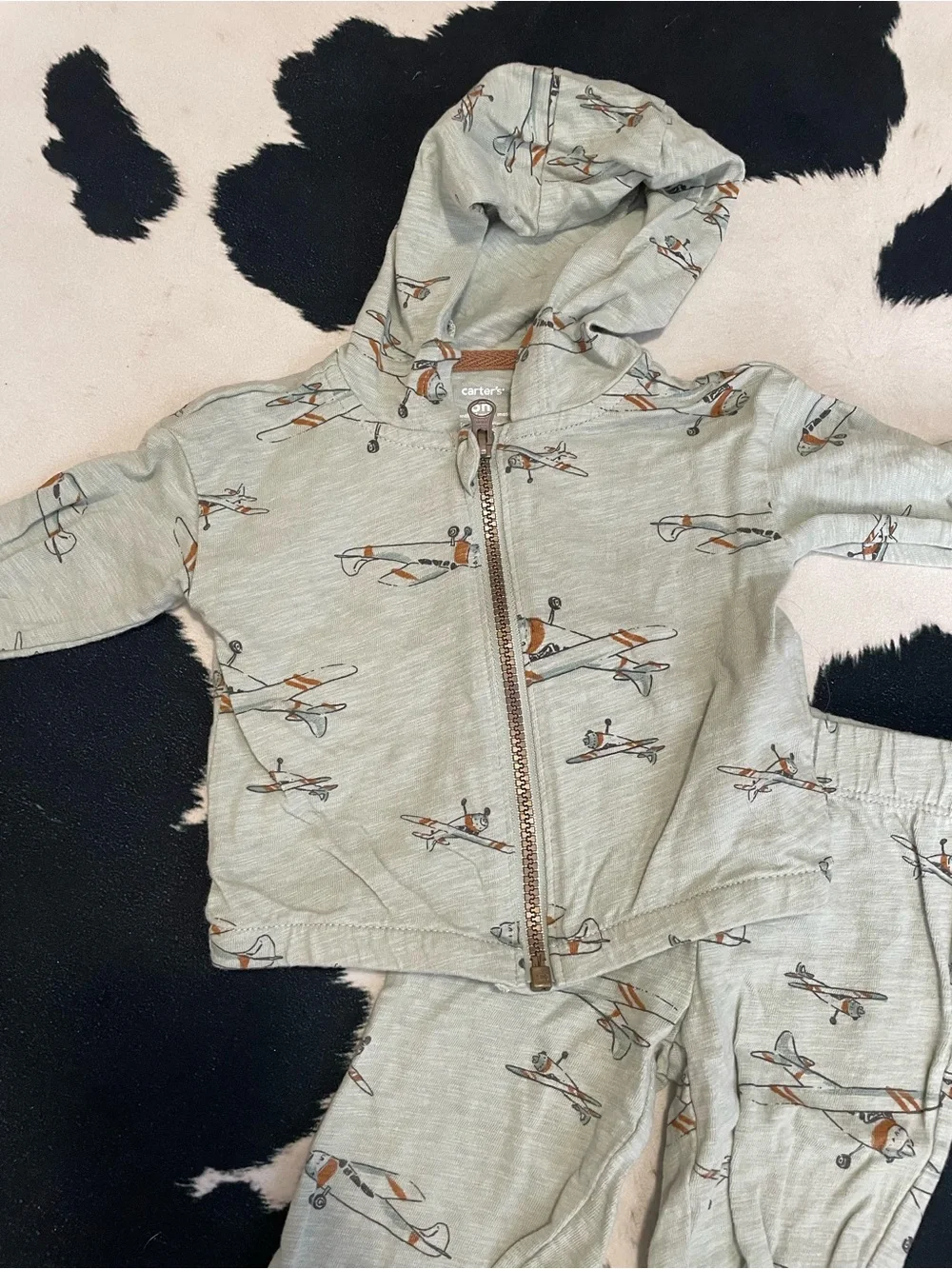 2/$12 Carters Airplane Outfit